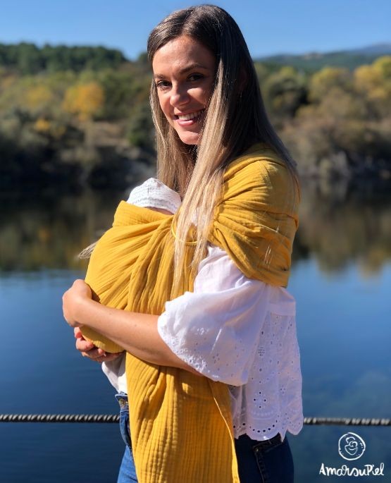 Bandolera Portabebé de Muselina Amarsupiel