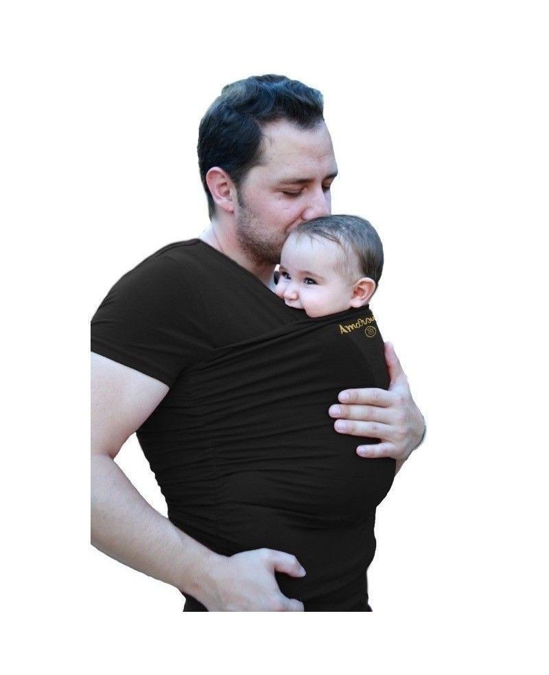 Amarsupiel T-shirt Porte-bébé pour les pères Hombres:X L gris 